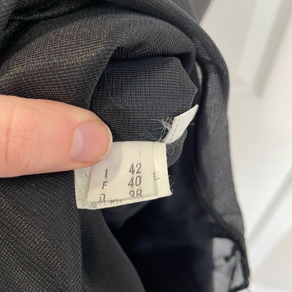 Christina Gavioli Wool Blend Gray Pencil Dress Jacket Suit Women’s Size 8 US - Picture 7 of 12